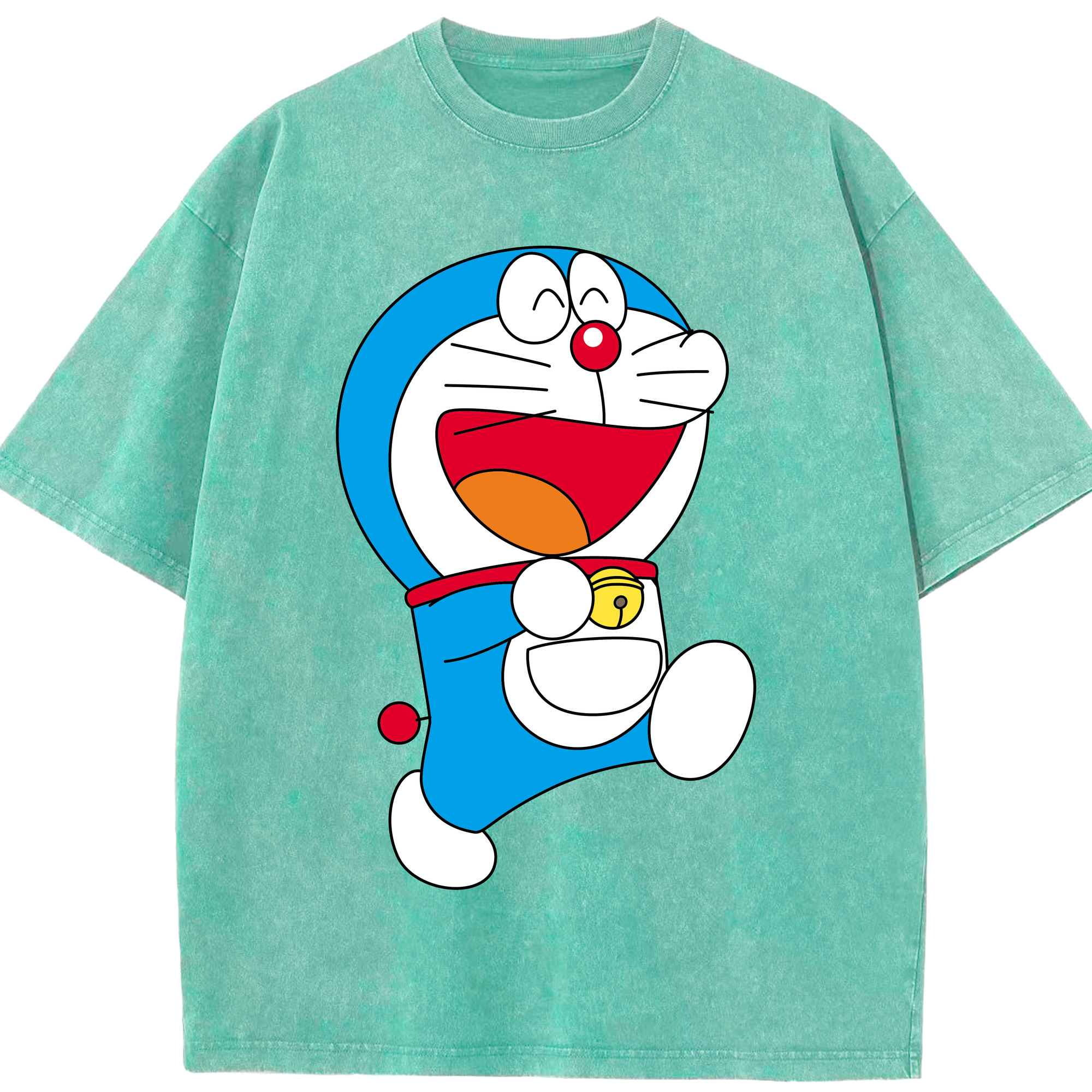 （画像用） ドラえもん Doraemon 綿100% ヴィンテージ風 半袖Tシャツ（フロントプリント）